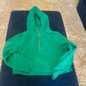 lululemon Scuba crop Green Hoodie